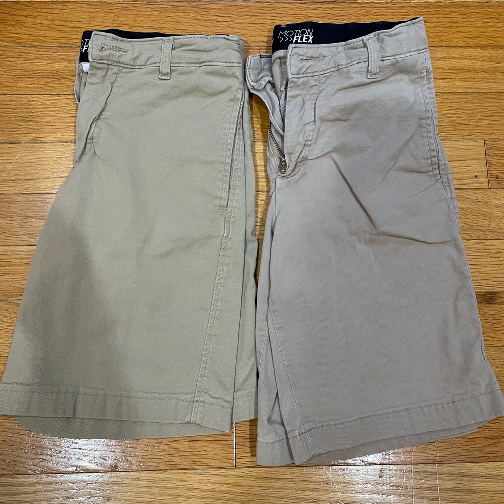 crown & ivy Kids Tan Shorts Set